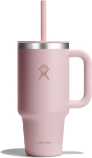 Hydro Flask Thermobecher All Around Travel Tumbler in den Größen 24 oz/ 32 oz / 40 oz, Edelstahl, Thermo Cup mit Strohhalm
