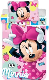 Jerry Fabrics Babybettwäsche Minnie Mouse Baby Bettwäsche 100 x 135 cm