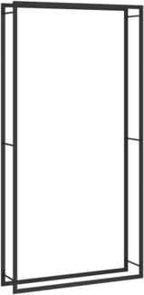 vidaXL Brennholzregal Mattschwarz 110x28x214 cm Stahl 350311