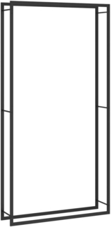 vidaXL Brennholzregal Mattschwarz 110x28x214 cm Stahl 350311