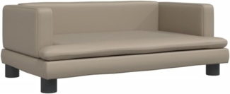 Kindersofa Cappuccino-Braun 80 x 45 x 30 cm Kunstleder 3196316
