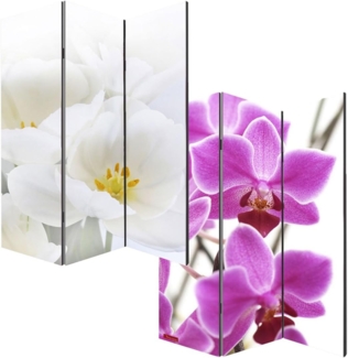Foto-Paravent Paravent Raumteiler Trennwand M68 ~ 180x120 cm, Orchidee