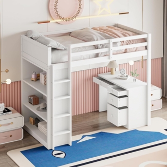 OKWISH Metallbett Jugendbett (Mit Lattenrost, Bettrahmen Gästebett Jugendbett 90 x 200 cm), ohne Matratze
