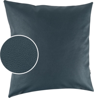 Kisska Dekokissen Kissenhülle KUMO atmungsaktive Kunstleder Kissenbezug Zierkissen, Kissenüberzug ohne Füllung Leder-Optik UNI 40x40cm Einfarbig Grünblau
