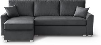 Beautysofa Polsterecke Toretto, Eckcouch aus velours, L-Form Ecksofa, Bettkasten, universelle Ottomane, inklusive Bonnell-Federn