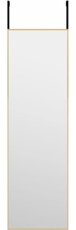 vidaXL Türspiegel Golden 30x100 cm Glas und Aluminium 327414