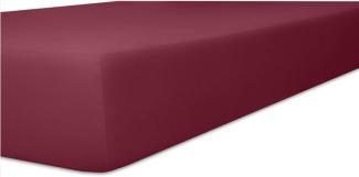 Kneer Qualität 22 Vario-Stretch Topper-Spannbetttuch 160x200x4-12cm 49 burgund