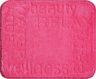 GRUND FEELING Badematte 50 x 60 cm Pink