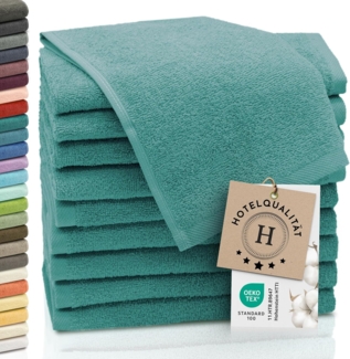 ZOLLNER Gästehandtücher, Walkfrottier (10-St), 30x50 cm, 100% Baumwolle, alle Farben bis 95°C waschbar