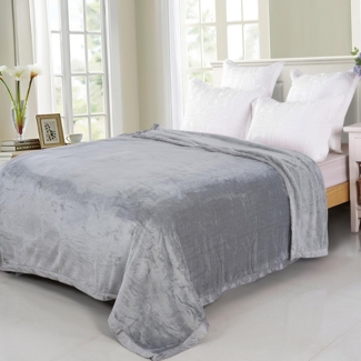 Wolldecke / 150x200cm / Kuscheldecke / Schlafdecke / Uni, Brilliant, Kuschelweich