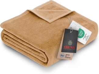 IBENA 'Luxus', Baumwollmischgewebe beige, 150x200 cm