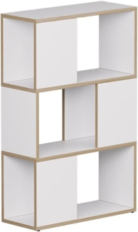 Raumteiler Eneos Weiß/Eiche 60 x 94 cm Vicco