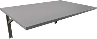 mikon 60x40 Wandtisch Wandklapptisch Küchentisch Schreibtisch Esstisch Klapptisch Esstisch Wandtisch Küchentisch Schreibtisch Kinderschreibtisch Bartisch Computertisch | Light Graphite