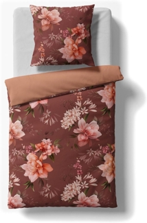 Fleuresse Black Premium Tencel Bettwäsche mit Uni Wendeseite, burnt orange Größe: 155x220 cm