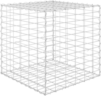 vidaXL Würfel-Gabionen-Hochbeet Stahldraht 60x60x60 cm 145651
