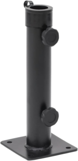 vidaXL Sonnenschirmständer für Ø38/48 mm Mast Mattschwarz Stahl 4003373