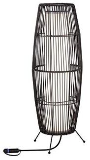 Paulmann No. 94320 Plug&Shine Lichtobjekt Basket IP44 60cm Braun