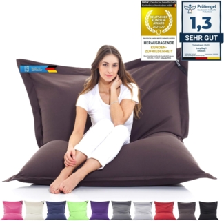 LAZY BAG Sitzsack für Indoor & Outdoor, Braun, Baumwolle, 400 l