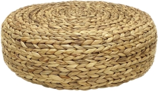 Vente-unique - Hocker rund - Rattan - Holzfarben hell - MEVIZO