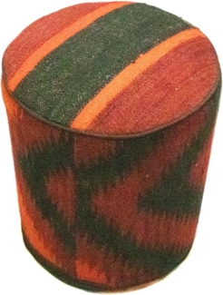 Sonderform,XS / 80 cm Ø Rund & kleiner,Mehrfarbig,Patchwork,Schurwolle,Afghanistan