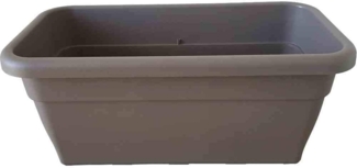 Siena Garden 226-003GA Basic Blumenkasten 60 cm eckig, 60x30x25,7 cm, Kunststoff, taupe