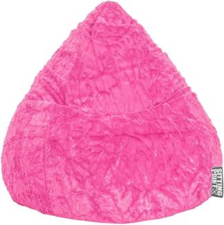 Magma 'Fluffy XL' Sitzsack, Pink, 220l, 110x70 cm