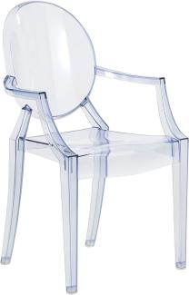 Kartell Lou Ghost Stuhl, hellblau, 2. 7 x 37 x 63 cm