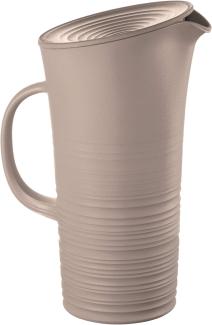 Guzzini Tierra Taupe Karaffe mit Deckel 1,8 l