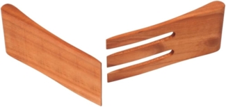 Hofmeister Holzwaren Besteck 2-tlg. Salatbesteck, Löffel und Gabel, aus Kirschholz, geölt L150xB70xH15 mm, 11230
