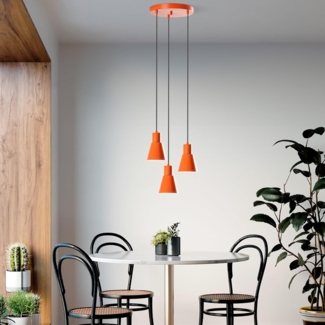 Kronleuchter, 'Konikkem', 114 x 40 x 40, Orange