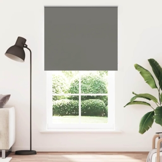 Verdunklungsrollo, vidaXL, Verdunkelungsrollo Grau 135x230 cm Stoffbreite 131,6cm Polyester