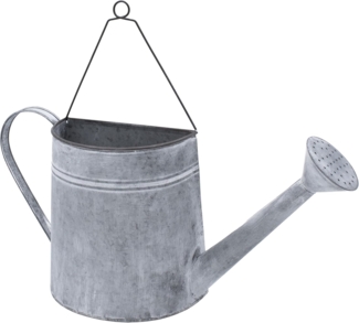 Spetebo Pflanzschale Wand Zink Gießkanne zum Bepflanzen - 43 x 21 cm (Stück, 1 St, Zink Gießkanne), Metall Pflanztopf zur Wandmontage