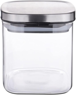 Weis 15952 Vorratsdose Vorratsglas eckig mit Deckel 600ml