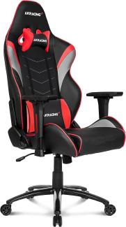 AKRacing Chair Core LX Plus Gaming Stuhl, PU-Kunstleder, Schwarz/Rot, 5 Jahre Herstellergarantie