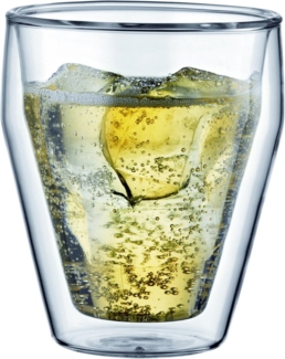 Bodum Titlis Glas Doppelwandig 0,25 L Stapelbar 2er Set