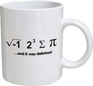 Funny Tasse I Ate Some Pie. und es wurde Delicious. Mathe Geek 11 Oz Kaffee Tasse, Funny Inspirierende und Sarkasmus von einer Tasse zu halten TM