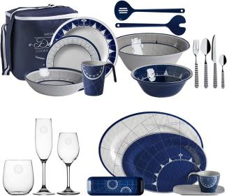 Geschirr Set Pacific, "Full Equip", 80 teilig, Tragetasche