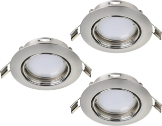 Eglo 94408 GU10 LED Einbauleuchte PENETO nickel-matt max. 3X5W schwenkbar