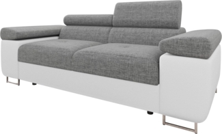 Sofa Torezio II mit Einstellbare Kopfstützen (Soft 017 + Lux 05)
