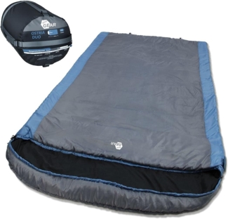 yourGEAR Doppeldeckenschlafsack yourGEAR Schlafsack Ostria Duo -3°C 2 Mann Deckenschlafsack 230x160 cm