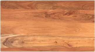 vidaXL Tischplatte 100x50x2,5 cm Rechteckig Massivholz Akazie 370919