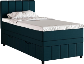 PANDA MÖBEL GmbH Boxbett Avalon besteht aus: Kopfteil mit Bettkast, Matratze und Topper, 90x200, 100x200, 120x200, Boxbett mit Bettkasten und Topper