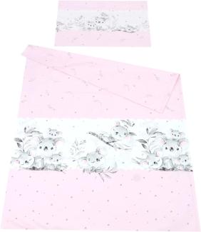 BABYLUX Bettwäsche Bezug 2 Tlg. 100 x 135 cm Kinderbettwäsche Bettwäsche Bettset Babybettwäsche (115. Koala Rosa)