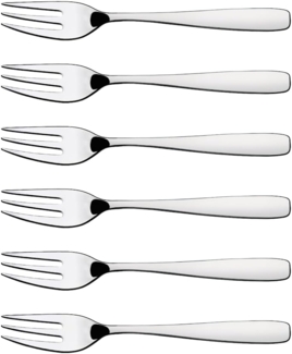 Tramontina 63960-147 Essentials Kuchengabeln, 6 teiliges Set, Edelstahl AISI 430