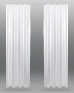 Bestlivings Vorhang (2 St), Kräuselband, transparent, Voile, Gardinenset "Transparent" mit Universalband