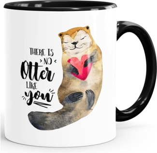 MoonWorks Tasse ''Kaffeetasse Geschenk Tasse There is no otter like you Liebe Spruch Love Quote lustig verliebt Freund Freundin MoonWorks''