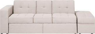 Schlafsofa 3-Sitzer Polsterbezug beige FALSTER