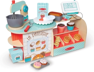 Melissa & Doug Bäckerei La Patisserie aus Holz (39 Teile) | Holzspielzeug Für Kinder | Rollenspielzeug | Montessori Spielzeug | 3+ | Geschenk für Jungen oder Mädchen | FSC-zertifizierte Materialien