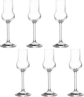 montana: :pure Obstlerglas, 6er Set, Schnapsglas, Grappaglas, Obstbrandglas, Obstler, Glas, 20 ml, 042434