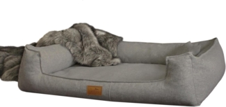 GOOFY COUTURE Orthopädisches Hundebett - 90x75cm, 02 Graphit